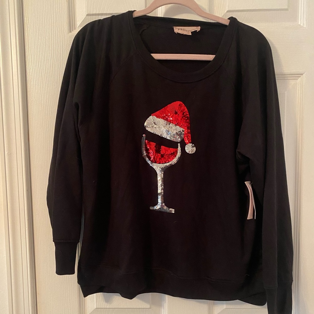 Christmas Sweater Wine Glass